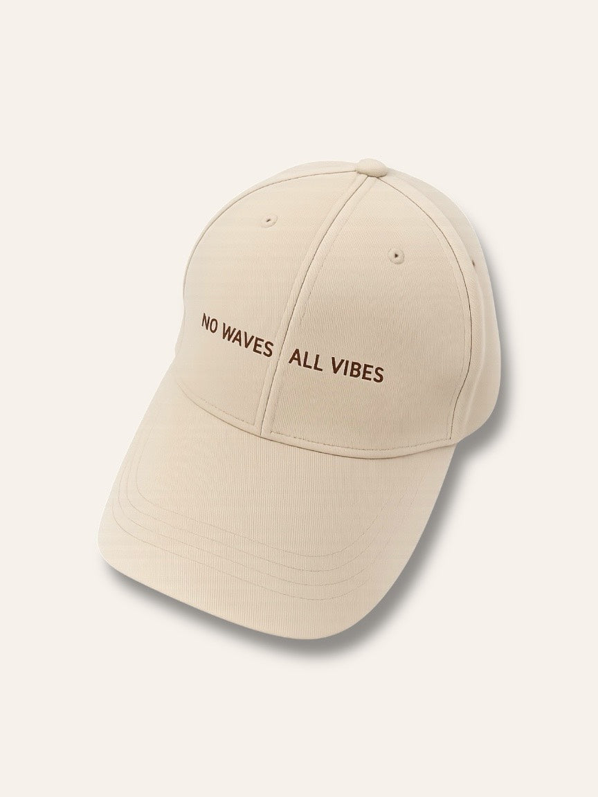 NO WAVES ALL VIBES LOGO CAP