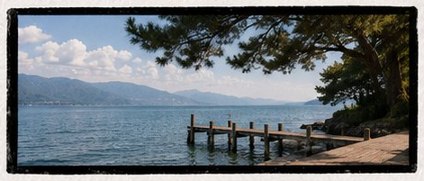 琵琶湖の桟橋