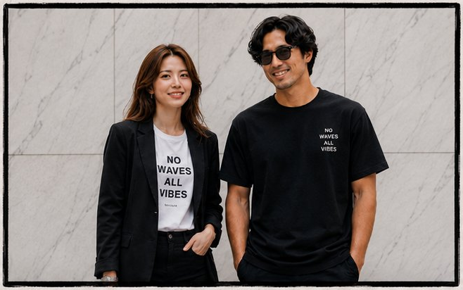 NO WAVES ALL VIBES を纏う二人